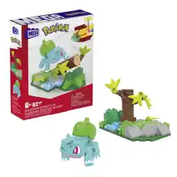 Mega Pokémon-actiefiguur, bouwspeelgoedset voor kinderen, Bulbasaur's Forest Fun met 82 stuks, 1 beweegbaar karakter, leeftijd 9+ jaar, cadeau-idee