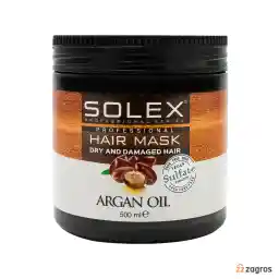ماسک مو بدون سولفات سولکس حاوی روغن آرگان مناسب موهای خشک و آسیب دیده 500 میل