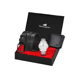 ست هدیه کیف پول کمربند ساعتی فرانک مارتین 20-008