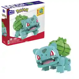 MEGA Pokémon, bouwspeelgoed met actiefiguren voor kinderen, Jumbo Bulbasaur met 355 onderdelen, na bouwen beweegbaar, 18 cm, cadeau-idee voor kinderen vanaf 7 jaar HNT96
