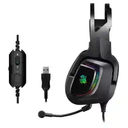 Bloody G570 7.1 Surround Sound RGB USB Mikrofonlu Oyuncu Kulaklığı, Siyah