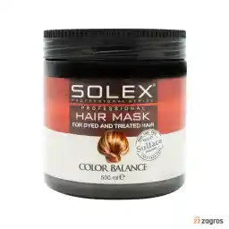 ماسک مو بدون سولفات سولکس مناسب موهای رنگ شده 500 میل