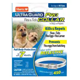 Hartz UltraGuard Pro Reflective Flea & Tick Collar for Dogs and Puppies, 7 Month Flea and Tick Prevention Per Collar, 1 Count