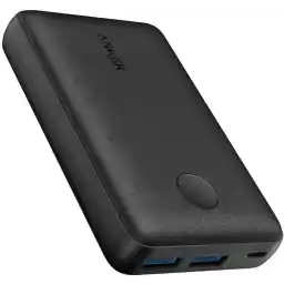Anker PowerCore Select 10000 mAh Taşınabilir Hızlı Şarj Cihazı, PowerIQ 12W+10W Çift Çıkışlı, Siyah, A1223