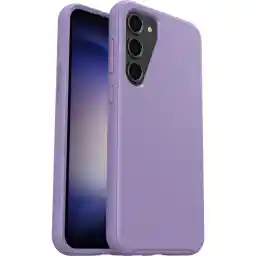 OtterBox Symmetry-hoesje voor Samsung Galaxy S23+, schokbestendig, valbestendig, dunne beschermende hoes, 3x getest volgens militaire standaard, Antimicrobieel, Purper