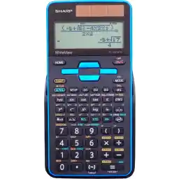 Sharp EL-W535TGBBL 16-Digit Scientific Calculator with WriteView, 4 Line Display, Battery and Solar Hybrid Powered LCD Black & Blue