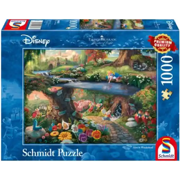 Schmidt , Thomas Kinkade: Disney Alice in Wonderland Puzzle - 1000pc , Puzzle , Ages 12+ , 1 Players