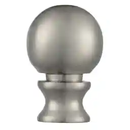 Westinghouse 7000600 Brushed Nickel Finish Ball Lamp Finial 1-1/2 Inch