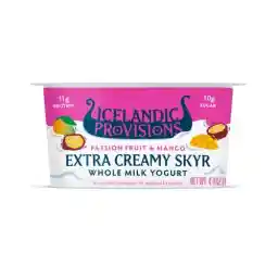 Icelandic Provisions, Passion Fruit And Mango Extra Creamy SKYR, 4.4 Ounce