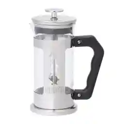 Bialetti Preziosa koffiepers, Franse persfilter voor koffie of thee, roestvrijstalen behuizing en container van borosilicaatglas, vaatwasmachinebestendig, 350 ml, voor 3 kopjes