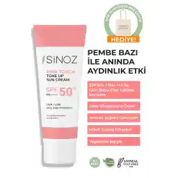Sinoz SPF 50+ Pink Tone Tone Equalizer Pink Face Sun Cream Pa++++ 50ml
