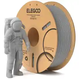 ELEGOO PLA Plus Filament 1.75mm, 3D Printer pla+ Filament, Dimensional Accuracy +/- 0.02 mm, Tough & High Strength, Compatible with Most FDM Printers Black(1KG/Spool, 2.2 lbs)