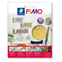 Staedtler 8781-11 - Fimo bladmetaal goud, 10 vellen in kartonnen envelop