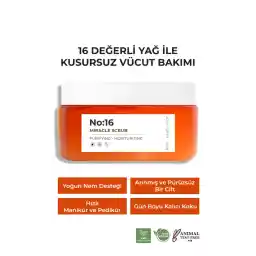 Sinoz No:16 Yoğun Nemlendirici, Besleyici ve Arındırıcı Vücut Peelingi 300 gr.