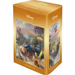 Schmidt Spiele Thomas Kinkade 59926, Disney, Belle en Beest, puzzel van 500 stukjes in vintage blik
