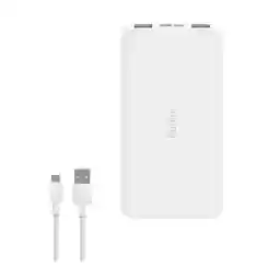 پاوربانک شیائومی مدل Redmi PB100LZM ظرفیت 10000 میلی آمپر ساعت به همراه کابل تبدیل microUSB پاوربانک شیائومی مدل Redmi PB100LZM ظرفیت 10000 میلی آمپر ساعت به همراه کابل تبدیل microUSB