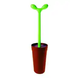 Alessi ASG04 AZ Toiletborstel, Thermoplastische Hars, Bruin/Groen