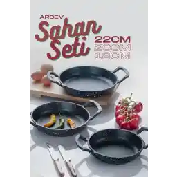 تشت تابه 3 تکه گرانیت ریخته گری Ardev 18-20-22