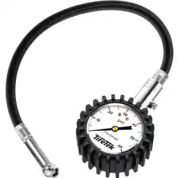 TireTek Tire Gauge 0-60 PSI - Tire Pressure Gauge for Truck, Car, Motorcycle, ATV, and SUV with Flexible Air Chuck and ANSI B40.1 Accuracy