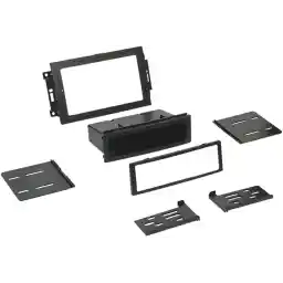 Scosche Cr1289B Compatible With 2005-08 Chrysler/Dodge/Jeep Iso Double Din & Din+Pocket Dash Kit, Models W/Nav, Black