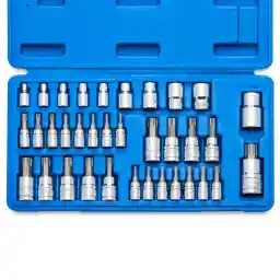 Neiko 10070A Torx Bit And External Socket Set, 35-Piece