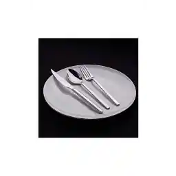 Jumbo 1800 24 Parça Çatal Kaşık Bıçak Tatlı Seti Gümüş