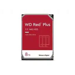 WD Red Plus WD80EFPX 8TB Hard Drive - 3.5" Internal - SATA (SATA/600) - Conventional Magnetic Recording (CMR) Method - NAS, Desktop PC Device Supported - 5640rpm