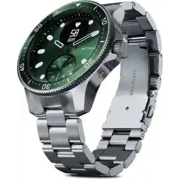 Withings Unisex-Uren-Sets Analoog Accu One Size Groen 32019318