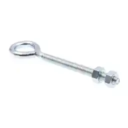 Prime-Line 9066440 Eye Bolts With Nuts, 1/4 In.-20 X 4 In., Zinc Plated Steel (10 Pack)