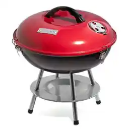 Cuisinart CCG-190RB draagbare stalen houtskoolgrill, 14 inch, rood