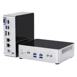 NEOSMAY MINI PC,Intel 12th Gen Core i5-1240P Up to 4.4GHz,16GB DDR4 512GB NVME SSD,WiFi 6,Thunderbolt 4,2x2.5Gb LAN,BT5.2,2xHDMI,1xDP,1xType-C,1xCOM,2xm.2 2280 SSD Slot,4 xUSB3.2,2xUSB2.0,VESA Mount