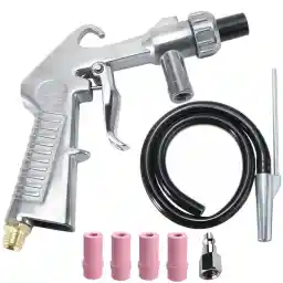 Sand Blaster Kit Blasting Shot Sandblaster Siphon Feed Gun Nozzle Rust Remove Abrasive Sand Blasting for Sandblast Cabinets