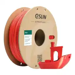 eSUN PLA+ Filament 1.75mm, 3D Printer Filament PLA Plus, Maatnauwkeurigheid +/- 0.03mm, 1kg Spoel (2.2 LBS) 3D Print Filament voor 3D Printers, Rood