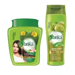 Vatika Naturals Hot Oil Treatment with Nourish & Protect Shampoo | Natural & Herbal | For Intense Nourishment & Protection - 1 Kg + 200 ml