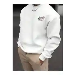 VİPER 3 Iplik Beyaz Kışlık Charlie Luciano Kalın Sweatshirt