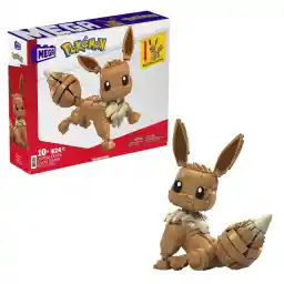 MEGA Pokémon Jumbo Eevee, bouwset, 28 cm groot, beweegbaar, 824 bouwstenen en onderdelen, voor jongens en meisjes vanaf 6 jaar, GMD34