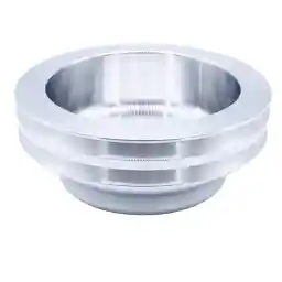 2 Groove LWP Crankshaft Pulley For SBC SB Chevy 350 Double Groove Crank Pulley Long Water Pump
