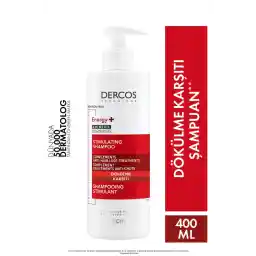 Vichy Dercos Energy+ Niasinamid İçeren Koparak Dökülme Karşıtı Şampuan 400 ml