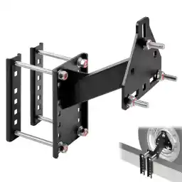 Rockane Trailer Spare Tire Carrier, Spare Tire Mount with 200 LBs Capacity, 3-Nuts Design, Utility Trailer Accessories, Fit 4&5&6 Lugs Wheels on 4'', 4.5'', 4.75'', 5'',5.5'',6''or 6.5'' Bolt Pattern