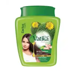 Vatika Naturals Hair Fall Control Hammam Zaith Hot Oil Treatment Cream 1kg | Hair Mask with Natural Extracts of Cactus & Garlic | Undo 5 Days of Damage