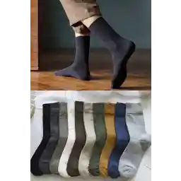 BGK Unisex 10 Çift Renkli Mevsimlik Çorap