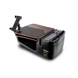 AutoExec AUE12035 GripMaster Car Desk Mahogany Finish with Tablet Mount