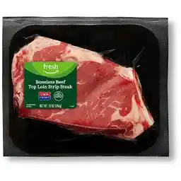 Amazon Fresh Brand, Beef Top Loin Strip Steak, Boneless, USDA Choice, 10 oz