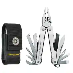LEATHERMAN, Super Tool 300 Multitool with Premium Replaceable Wire Cutters and Saw, Stainless Steel