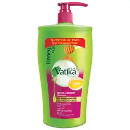 Vatika Naturals Repair & Restore Shampoo 1000ml | Natural Extracts of Honey & Egg | Repairs & Revitalises Damaged and Split Hair