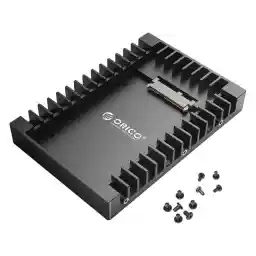 ORICO 2.5 SSD SATA to 3.5 Hard Drive Adapter Internal Drive Bay Converter Mounting Bracket Caddy Tray for 7 / 9.5 / 12.5mm 2.5 inch HDD / SSD with SATA III Interface(1125SS)