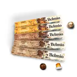 Belmio Flavor Variety Pack Coffee Capsules, Vanilla,Chocolate and Caramel Espresso, 50 count