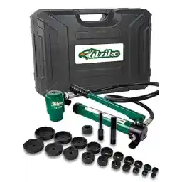 Hydraulic Knockout Punch Electrical Conduit Hole Cutter Set KO Tool Kit 1/2 to 4 inch