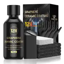 𝐀𝐝𝐯𝐚𝐧𝐜𝐞𝐝 𝗚𝗿𝗮𝗽𝗵𝗲𝗻𝗲 Ceramic Coating for Cars (70ml) - 10H Graphene Coating for Car Detailing - 10+ Years of Long Lasting Protection - Ultra High Gloss & Shine, Extremely Hydrophobic