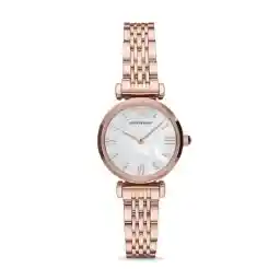 Emporio Armani Gianni T-Bar AR11316 Horloge - Staal - Rosékleurig - Ø 28 mm